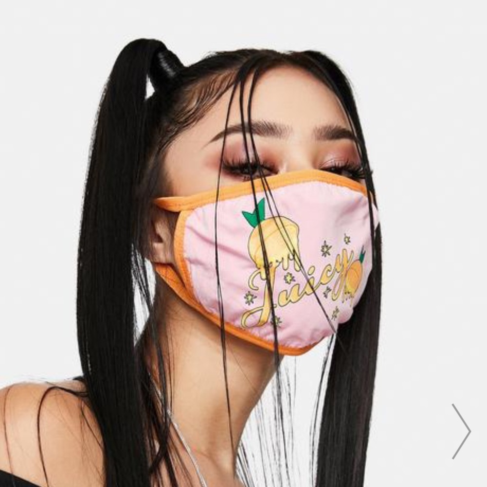 NWT Colorful/Trendy Orange & Purple Juicy Reusable Face Mask